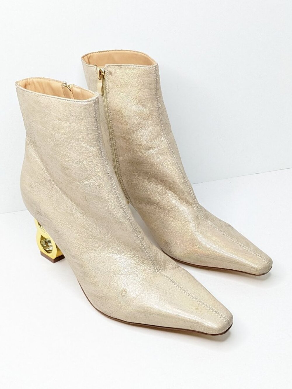 Ninety Union Roxy Ankle Boots Pale Gold Womens 11